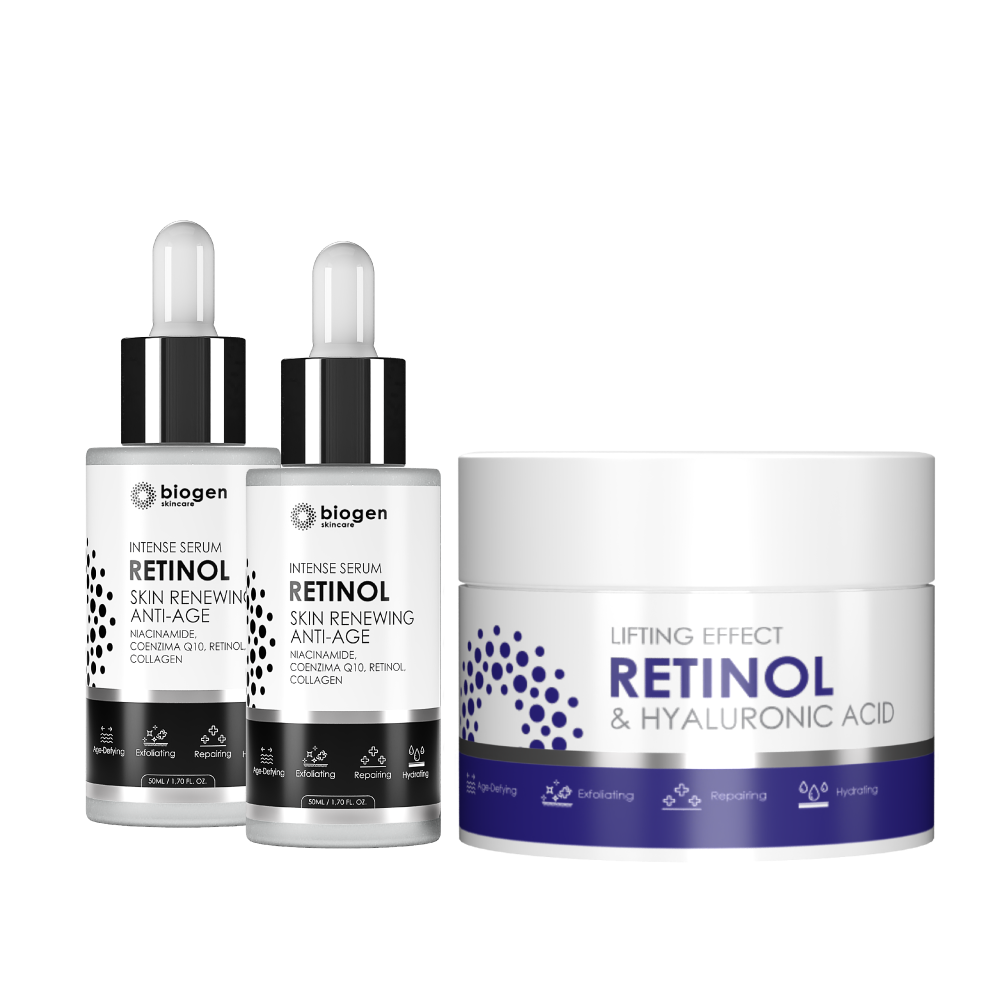 2X Biogen Retinol Serum + Crema Biogen Retinol