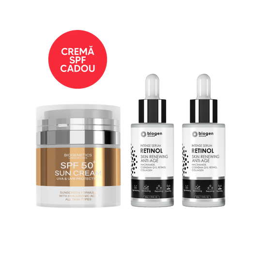 2X Biogen Retinol Serum + Biogenetics Crema SPF 50